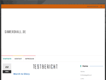 Tablet Screenshot of gamershall.de